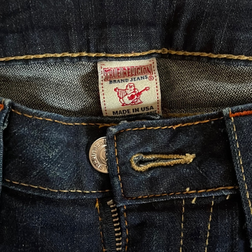 True Religion, size 30 - dark wash jeans. Tailored to fit a woman ~5’3” tall
